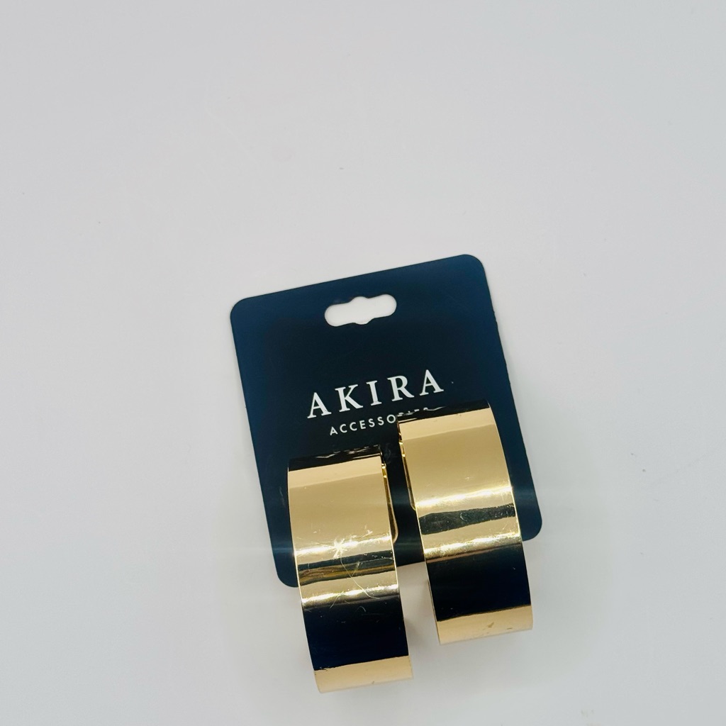 Akira Gold Hoop Earrings 9$